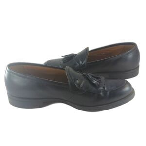 Florsheim Loafers Tasseled Kilite Black Split Toe Slip-On Shoe Men's 10.5......